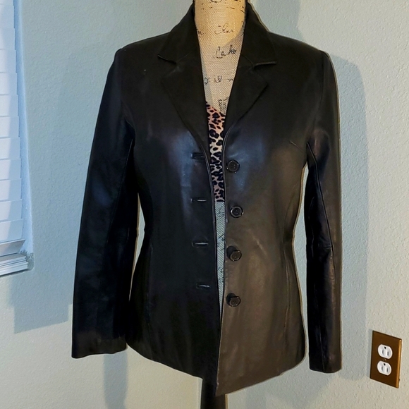 Leather Blazer - Picture 1 of 6